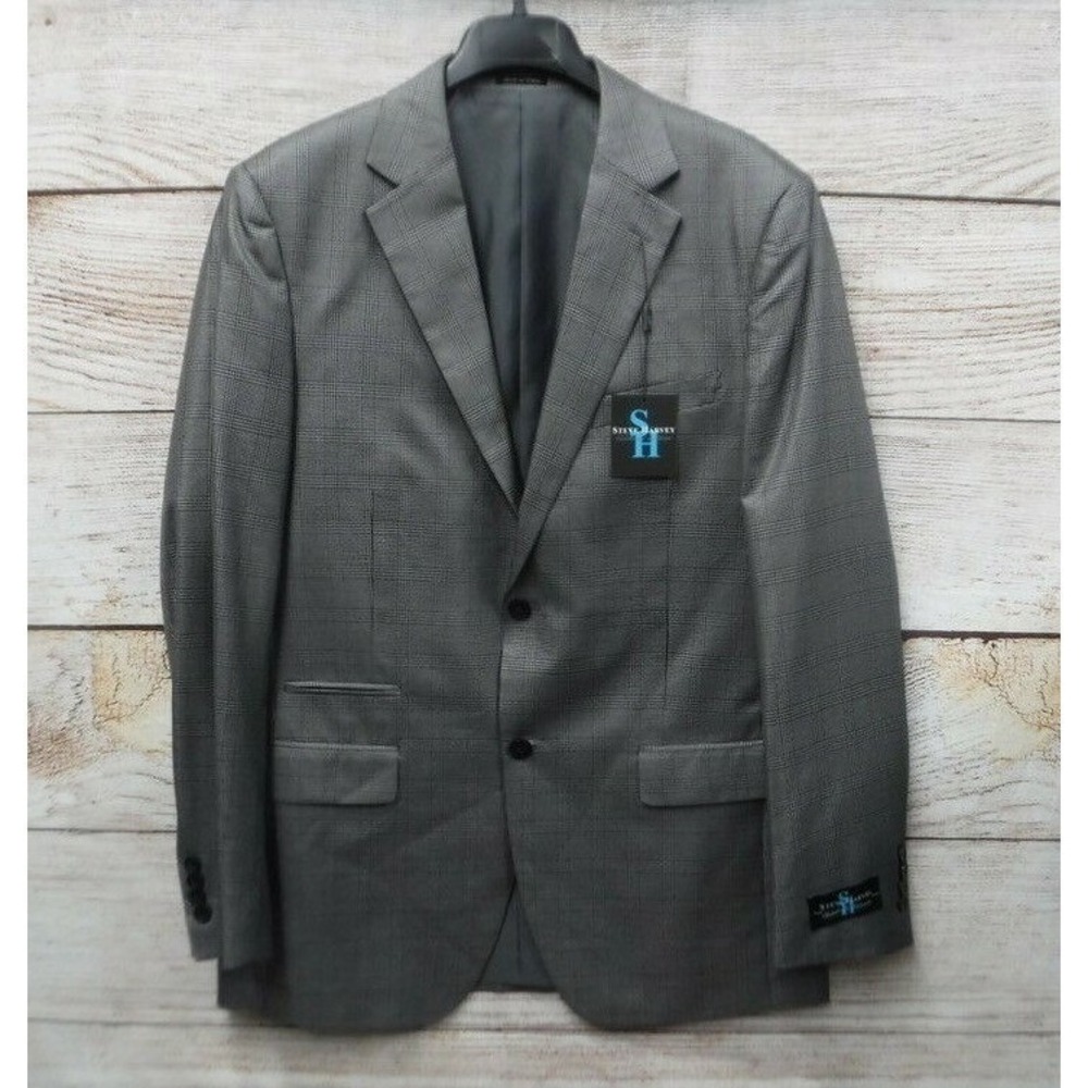 Steve Harvey Blazer Dinner Jacket Men's 42L Samson Houndstooth‎ Classic Fit New